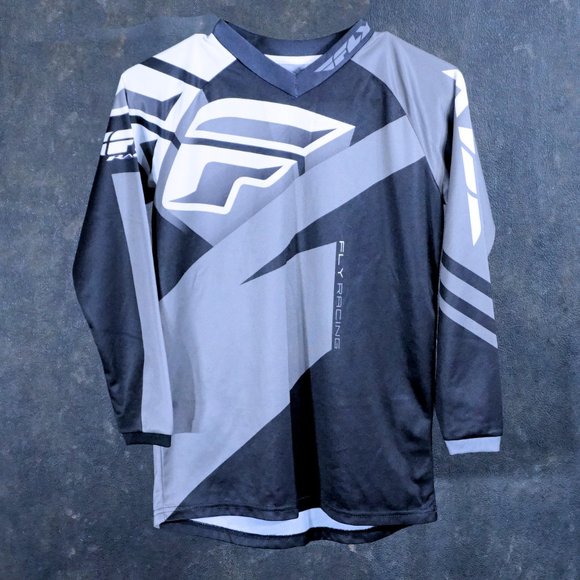 Fly Racing F-16 ls tee shirt YL EUC - Picture 1 of 3